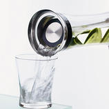  Slices of lime, ice cubes, mint leaves, &hellip; are reliably retained by the stainless steel strainer insert.