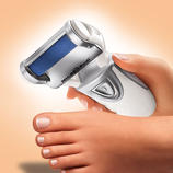 Electric Pedicure Silky soft feet at the touch of a button. Safely, gently, quickly.