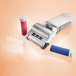  The electric callus file comes with 1 coarse and 1 fine smoothing roller.