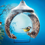 Bird-Feeding Bell The feeding place is right inside the bell, which protects the seeds from the rain and snow.