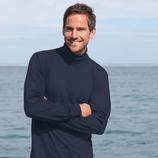 Pima Cotton Pullover, Men Won&rsquo;t fade, stays in shape, with an elegant sheen. No comparison to normal cotton.