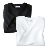 Sunspel V-Shirt or Crew-Neck Shirt, short sleeves The classy undershirt for gentlemen. By Sunspel in England.