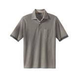 Pima Cotton M&eacute;lange Polo As comfy as a polo, as appropriate as a shirt under a sports jacket.