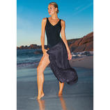 Black Swimsuit Fits perfectly and flatters your figure.