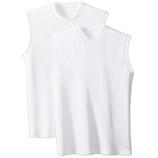 Sleeveless T-shirt, Round neck or V-neck White T-shirts actually make ideal vests.