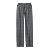 Machine Washable Glen Plaid Trousers As elegant as finest wool cloth. As soft as cashmere. But as uncomplicated as denim.
