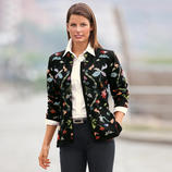 Alpaca Cardigan &ldquo;Flowers&rdquo; A work of art from the Andes. Cardigan in precious alpaca. Hand knitted in 33 colours.