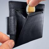  With zipped compartment for loose change or keys.