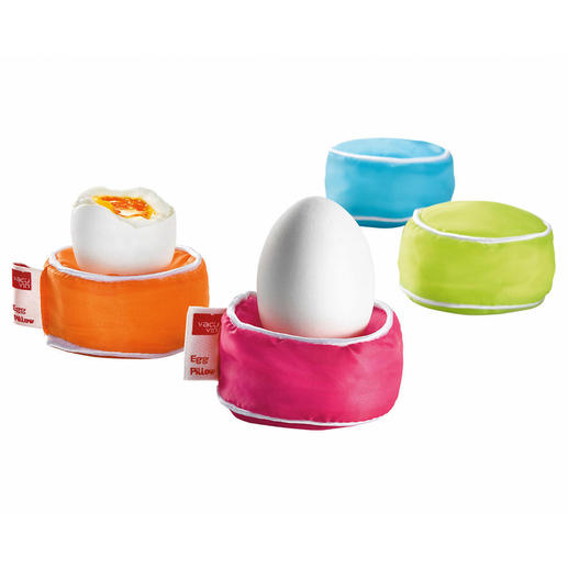 Egg Cushions, Set of 4 Brightly coloured eye-catchers for the table and buffet.
