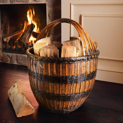Antique Bamboo Basket Once a fruit and flower basket. Now an antique household accessory.