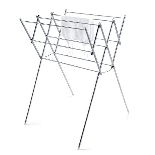 Stainless Steel Clothes Airer Compact &ndash; or spacious. Yet always stable.