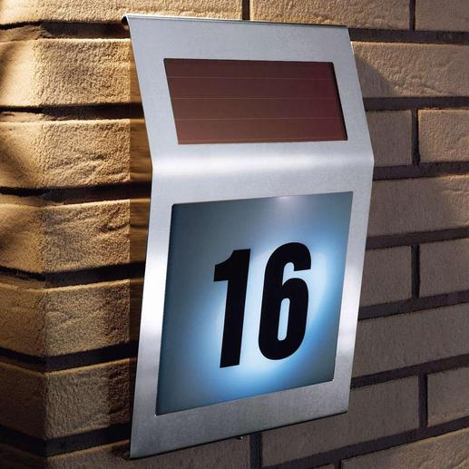 Solar House Number Light Using the latest LED and solar technology. Flat design.