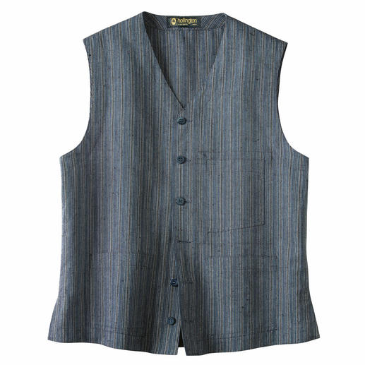 Hollington Waistcoat, blue/grey Indestructible design. The genuine Patric Hollington waistcoat.