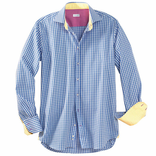 Vichy Check Shirt As versatile as a plain coloured shirt, but far more interesting and stylish. The classic Vichy check pattern.