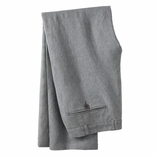 Ormezzano Linen Trousers Ormezzano in Italy weaves cool linen that is suitable even for formal business trousers.