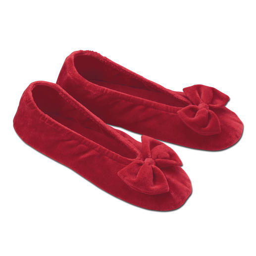 Velours Ballerina Pumps Super comfy slippers &ndash; as elegant as ballerina pumps.