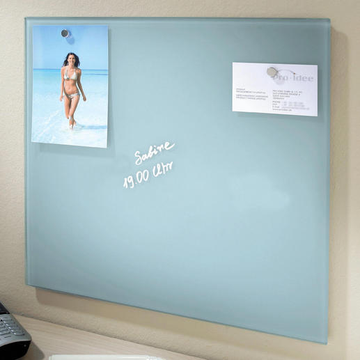 Magnetic Glass Board Finally a notice board in a cool design.