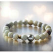 Amazonite Bracelet with Tahitian Pearls