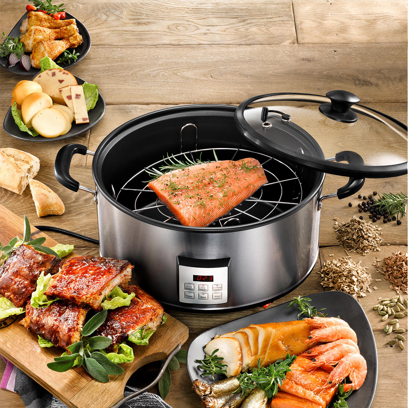 Electric Smoking Pan 3year product guarantee
