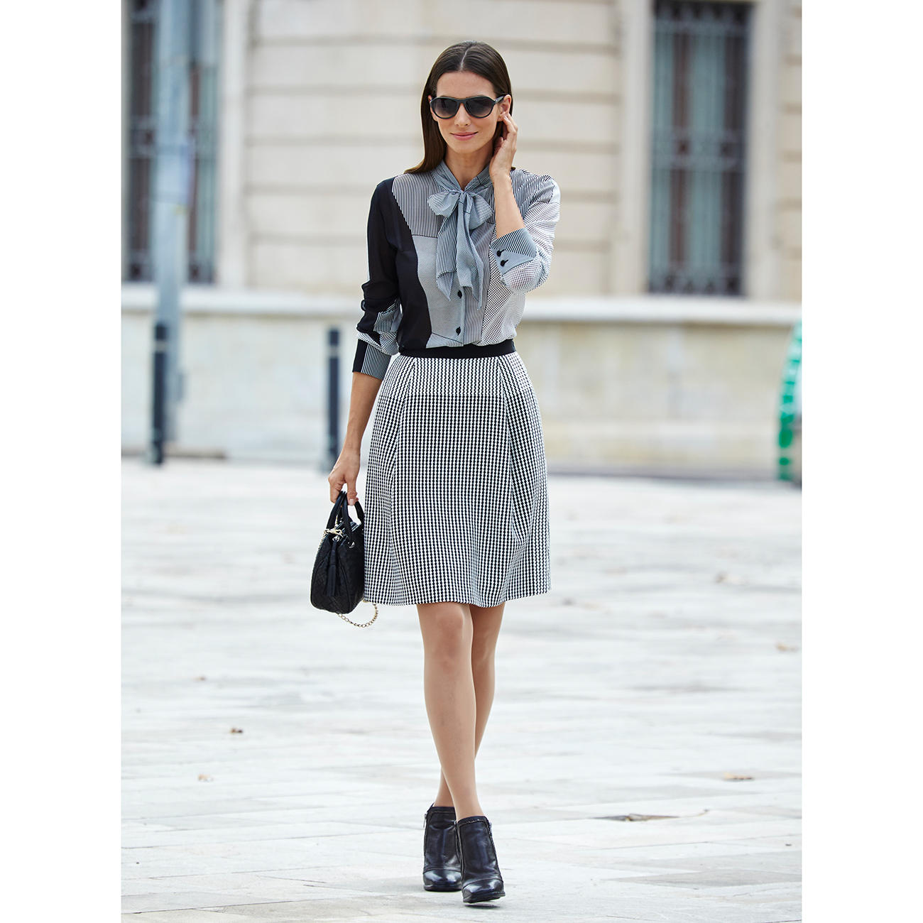 Strenesse Silk Blouse or Skirt “Black & White” - It’s often hard to ...