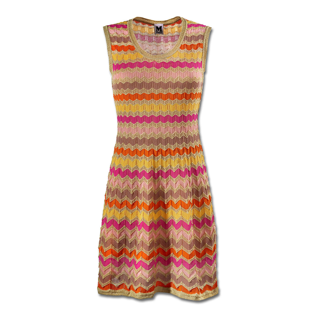 M Missoni Wave Knit Dress, Candy Colour M Missoni’s wave knit classic
