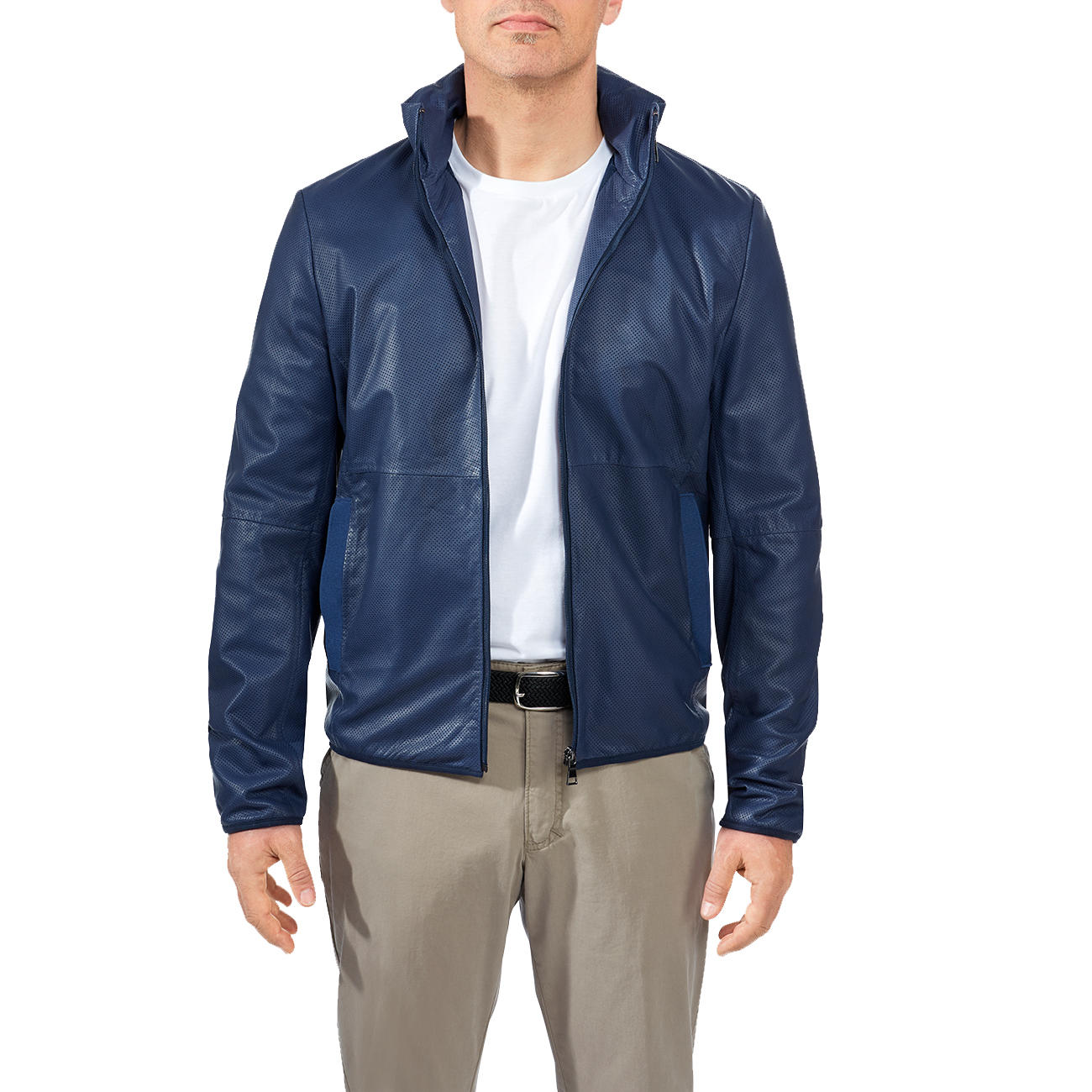 Leather Jacket with Storage Bag Klassiker entdecken