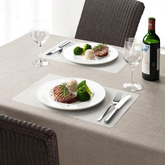 Silicone Placemat, Set of 4 Flexible silicone placemats that stay in shape. Dishwasher safe.
