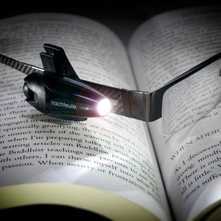 “Night-Owl” LED Reading Splendid to read in bed, on long-haul flights, railway journeys. Keeps both hands free.