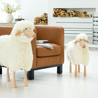 Life-Sized Sheep Design item, seat, adorable housemates: Life-sized sheep sculptures.