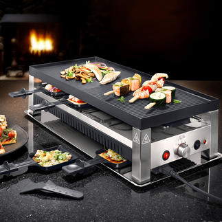 Solis 5-in-1 Raclette Grill Fun cooking for every palate: Raclette, table-top grill, mini wok, pizza and crêpe baker in one.