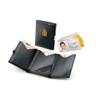Exentri® Smart Wallet Instant access to your most used cards. Fits comfortably in the pocket of your trousers or jacket.