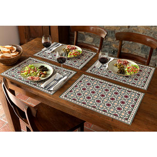 Moorish Placemats or Table Runner Lasting beauty – just wipe to clean. For indoor and outdoor use.