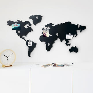 Magnetic World Map For globetrotters and meeting rooms.