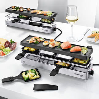Combi Raclette Finally, a raclette grill large enough for parties of up to 12 people.