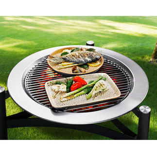 RÖMERTOPF® Lafer BBQ Dish Grill with the original RÖMERTOPF® ceramic.