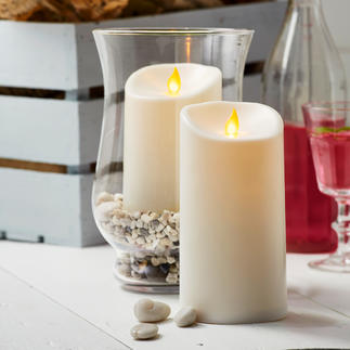 TWINKLE LED Outdoor Candles Moving flame plate allows the candlelight to dance naturally. For inside and outside.