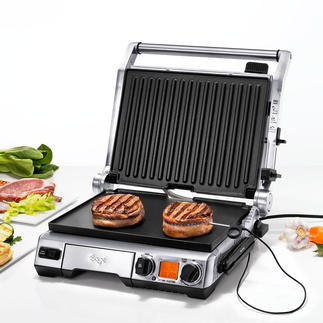 Smart Grill™ Pro Constantly measures the core temperature. Automatically adjusts grilling time and temperature. And advises you of the optimal resting period.