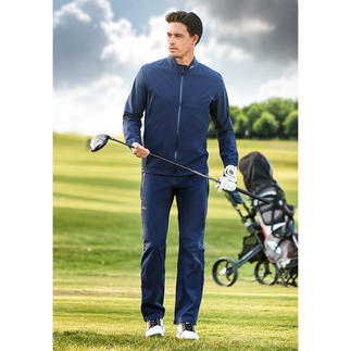 KJUS Ultralight Golf Rain Jacket or Trousers Stretchy, waterproof, breathable and handy to pack.