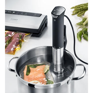 Caso Sous Vide Stick SV 1200 Smart The test winner among sous vide sticks. Great functionality. Great accuracy. Great safety.