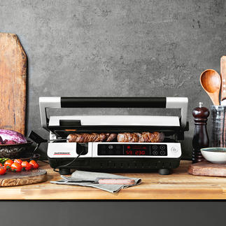 Gastroback BBQ Advanced Control With 6 pre-installed programmes and integrated core thermometer for perfectly grilled food.