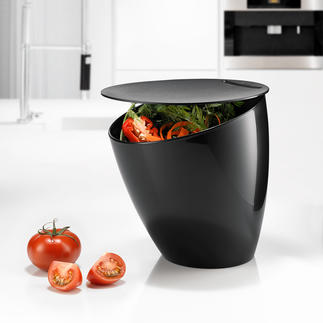 Space-Saving Table-Top Waste Bin Large volume, small footprint. Perfect for the kitchen and on the table.