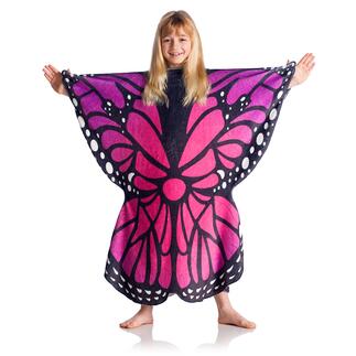 Poncho With Motif Just pull it on: With an enchanting butterfly or dragon motif – warm and cuddly.