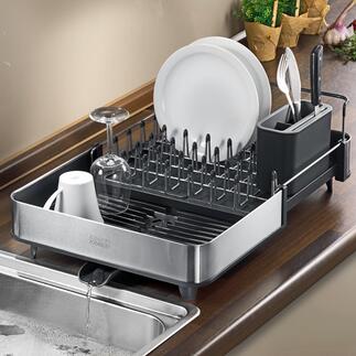 Expandable Dish Drainer The clever dish drainer never takes up unnecessary space.