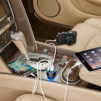 3-Port USB High-speed Charger The new generation high-speed car charger: Up to 4 x faster.