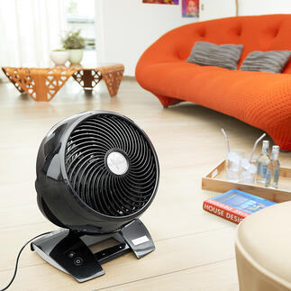 Vornado® 6303DC America’s unbeatable air circulator – powerful, quiet and comfortable. Now with 99 (!) speed levels, timer and remote control.