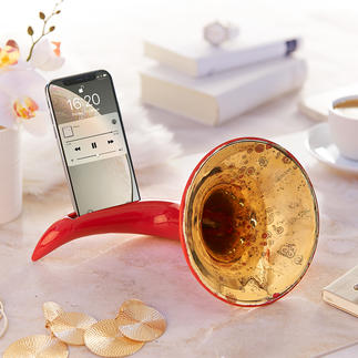 Nostalgic Smartphone Amplifier Probably the most beautiful amplifier for your smartphone. Without electricity, without cables.