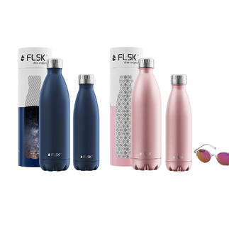 FLSK Insulated Bottle or muki Snackpot Award-winning design meets outstanding insulating performance.