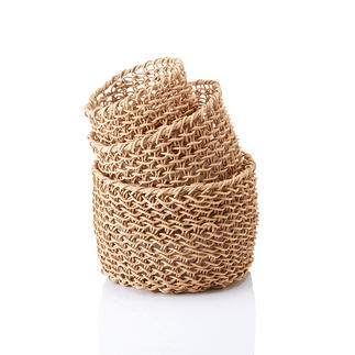 Paper Baskets Basket trend 2020: Flexible basketry made of recycled paper. High quality, handmade, durable and sustainable.