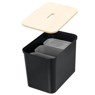 Storage Container/Recycling Bin Display. Contain. Store. Sort. Separate waste – and even sit comfortably.