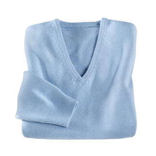 3-Ply-Cashmere Polo Neck Pullover and V-Neck First-rate and rare: 3-ply cashmere from Inner Mongolia.